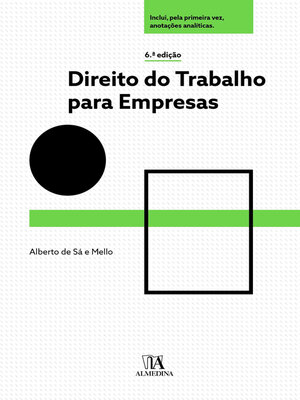 cover image of Direito do Trabalho para Empresas --6ª Edição